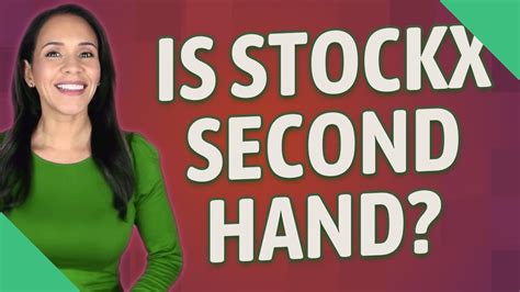 is stockx second hand.